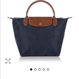LongChamp Le Pliage small tote bag.